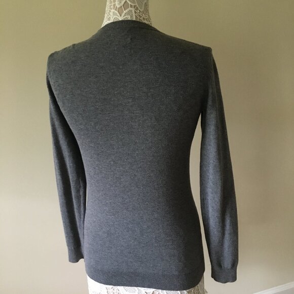 Tommy Hilfiger Gray V-neck Sweater - Picture 10 of 10